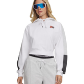 Under Armour UA Sport Terry Trend Felpa con Cappuccio Donna White/Black