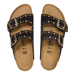 Birkenstock Arizona Rivet – Sandalo in Pelle Scamosciata con Rivetti