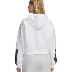 Under Armour UA Sport Terry Trend Felpa con Cappuccio Donna White/Black