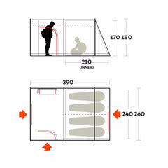 Tenda da campeggio Ferrino FENIX 4