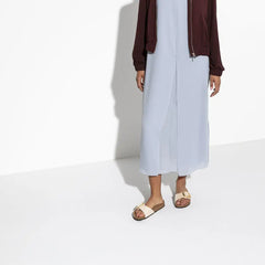 Birkenstock Madrid Big Buckle pearly white