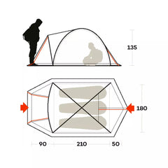 Tende da campeggio Ferrino SKYLINE 3 ALU