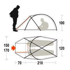 Tenda da campeggio Ferrino PILIER 2