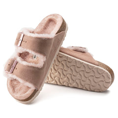 Birkenstock Arizona shearling light rose