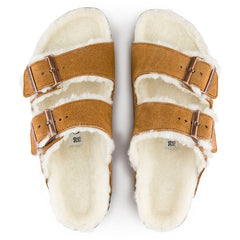 Birkenstock arizona shearling mink