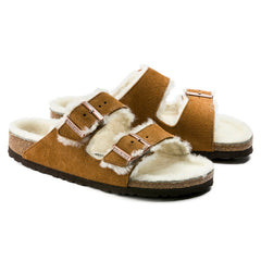 Birkenstock arizona shearling mink