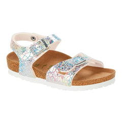 Birkenstock Rio flash hologram silver Bambina