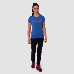 T-shirt Salewa Solidlogo donna