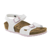 Birkenstock Rio patent white Bambina