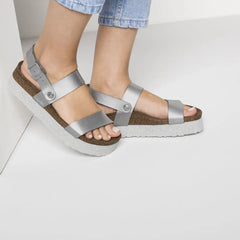 Birkenstock Cameron monochrome marble silver