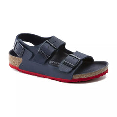 Birkenstock Milano desert soil blue red Bambino