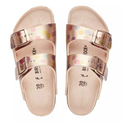 Birkenstock Arizona metallic dots copper Bambina