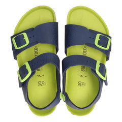 Birkenstock New York desert soil vibrant blue Bambino