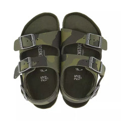 Birkenstock Milano desert soil camouflage green Bambino