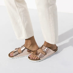 Birkenstock Arizona metallic copper