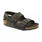 Birkenstock Milano desert soil camouflage green Bambino