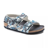 Birkenstock Milano dino camo blue Bambino