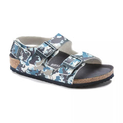 Birkenstock Milano dino camo blue Bambino