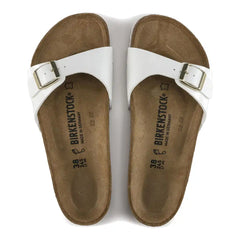 Birkenstock Madrid patent white