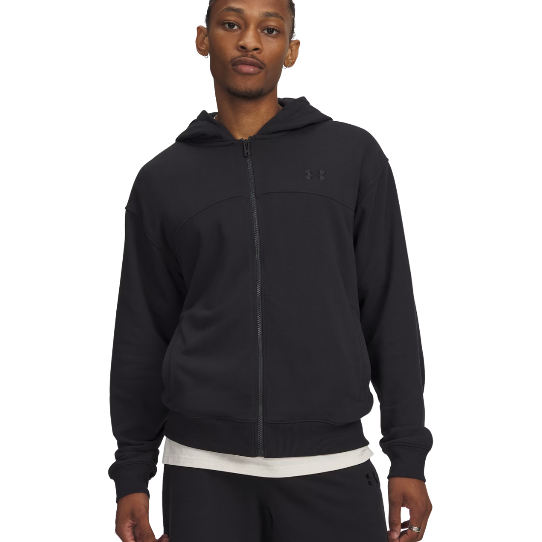 Under Armour UA Rival Lightweight Felpa Full Zip Uomo Rack Green/Black