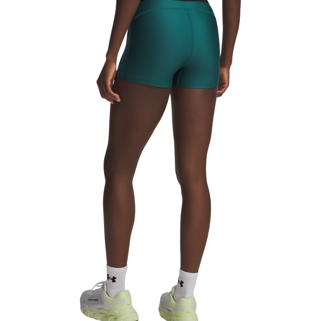 Under Armour HeatGear® Mesh Shorty Donna Ultimate Black/White — Shorts Compressione Traspiranti