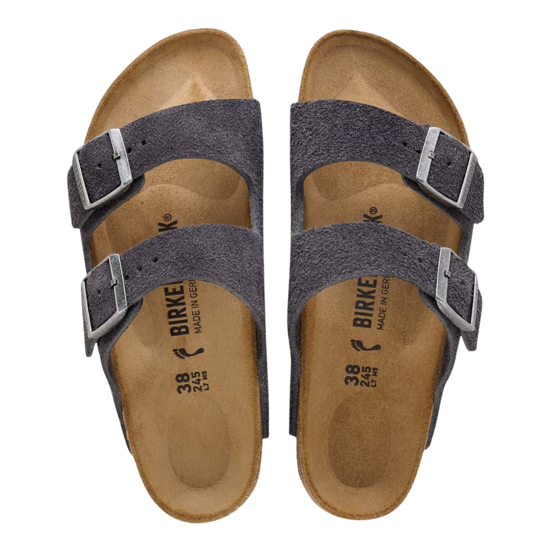 Birkenstock Arizona – Sandalo in Pelle Scamosciata con Dettagli Coordinati