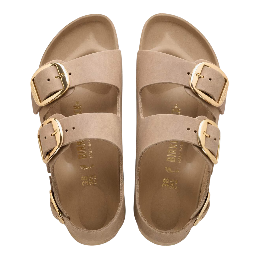 Birkenstock Milano Big Buckle – Sandalo in Pelle Nabuk Oliata