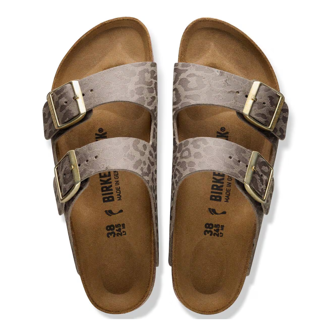 Birkenstock Arizona Synthetik – SYN Leo Grey Taupe Donna
