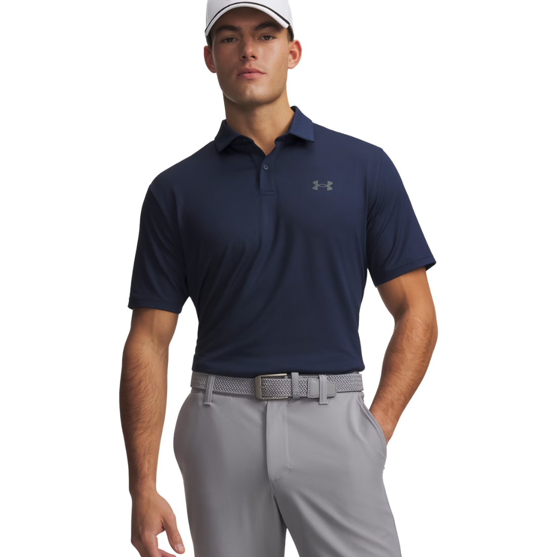 Under Armour UA Matchplay Polo Uomo Boundless Blue/Midnight Navy — Polo Tecnica Golf