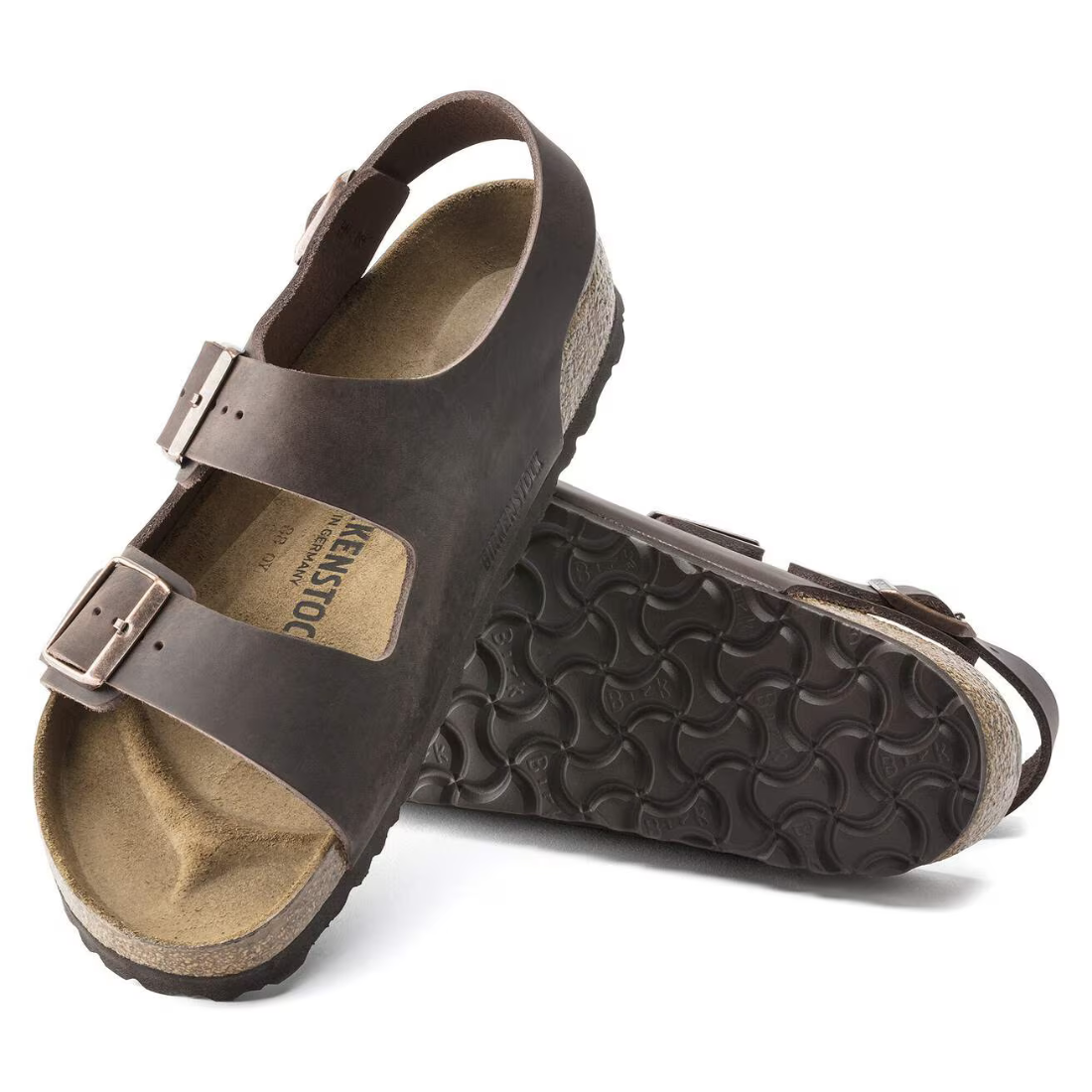Birkenstock Milano – Sandalo in Pelle Nabuk Oliata
