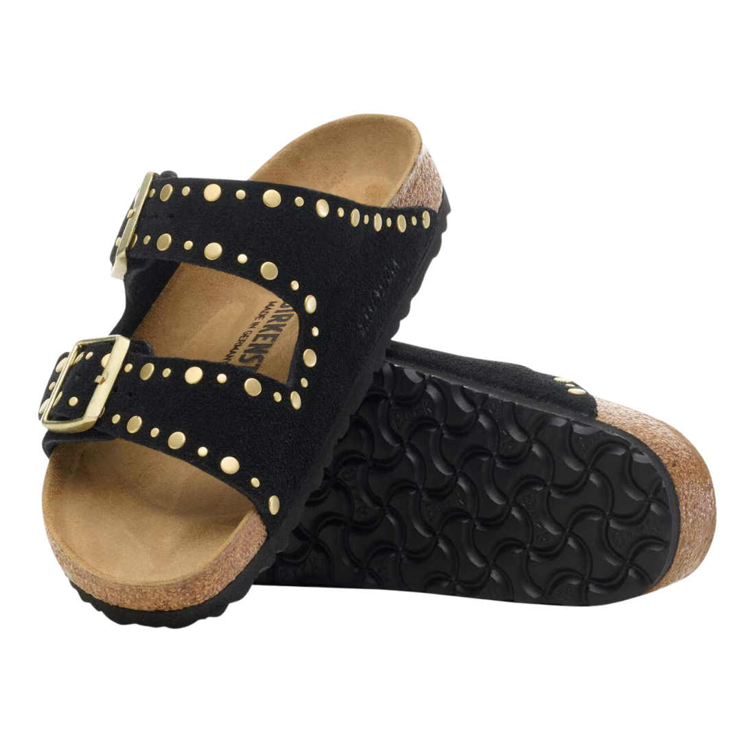 Birkenstock Arizona Rivet – Sandalo in Pelle Scamosciata con Rivetti