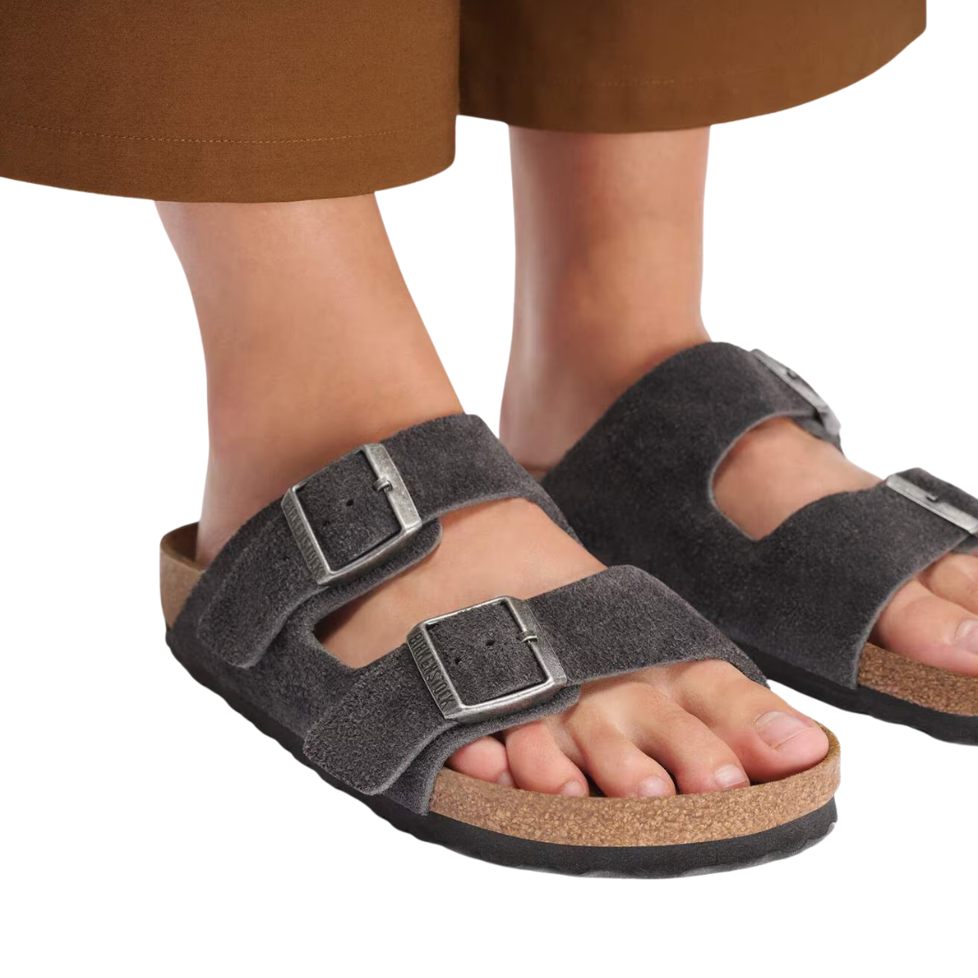 Birkenstock Arizona – Sandalo in Pelle Scamosciata con Dettagli Coordinati