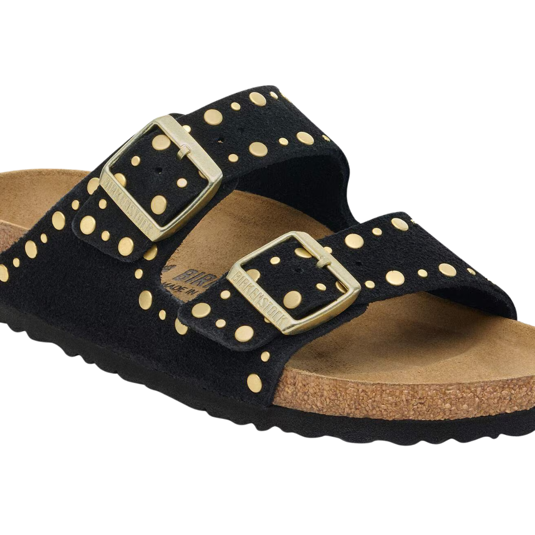 Birkenstock Arizona Rivet – Sandalo in Pelle Scamosciata con Rivetti