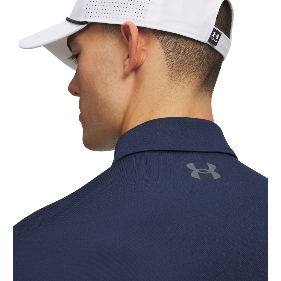 Under Armour UA Matchplay Polo Uomo Boundless Blue/Midnight Navy — Polo Tecnica Golf