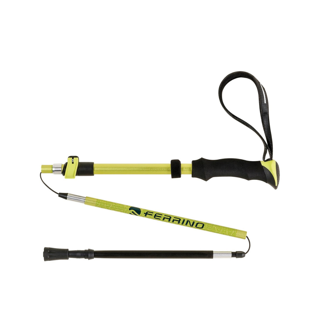 Ferrino Bastoncini Ortles – Coppia Telescopici Pieghevoli Trekking Verde