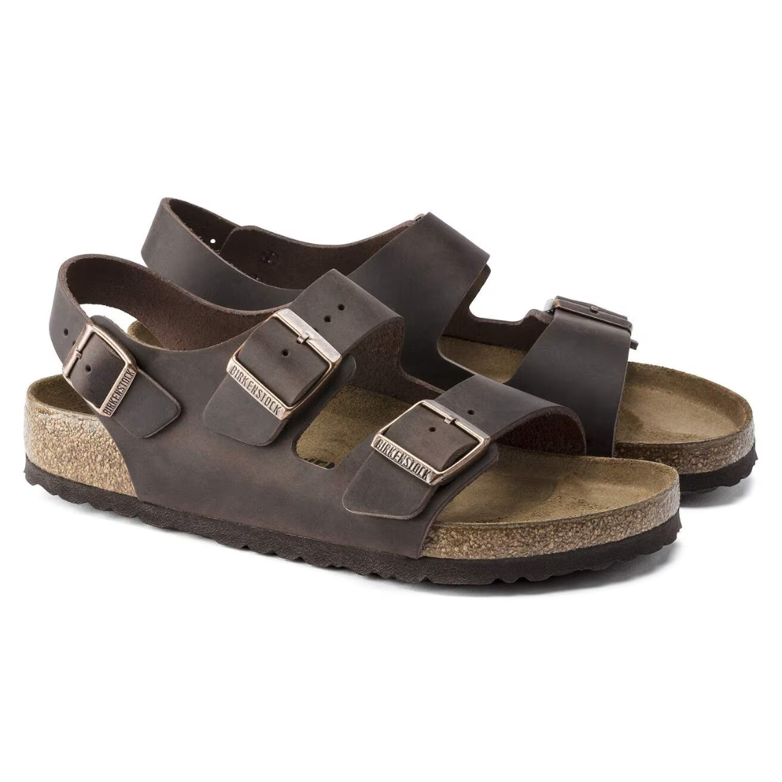 Birkenstock Milano – Sandalo in Pelle Nabuk Oliata