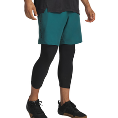 Under Armour UA Tech Woven Wordmark Shorts 21 cm Uomo Rack Green/Black - Pantaloncini Allenamento