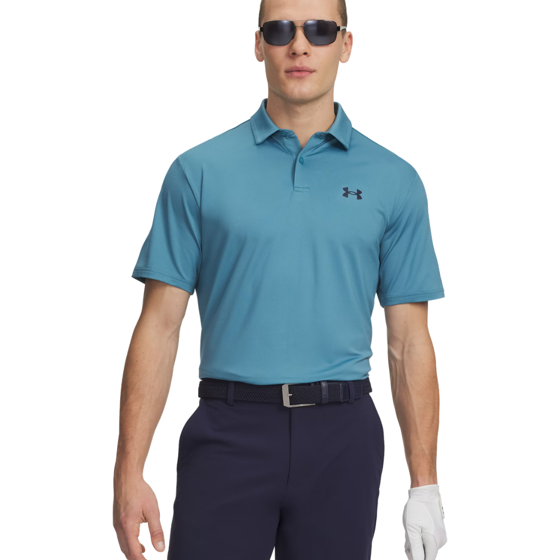 Under Armour UA Matchplay Polo Uomo Boundless Blue/Midnight Navy — Polo Tecnica Golf