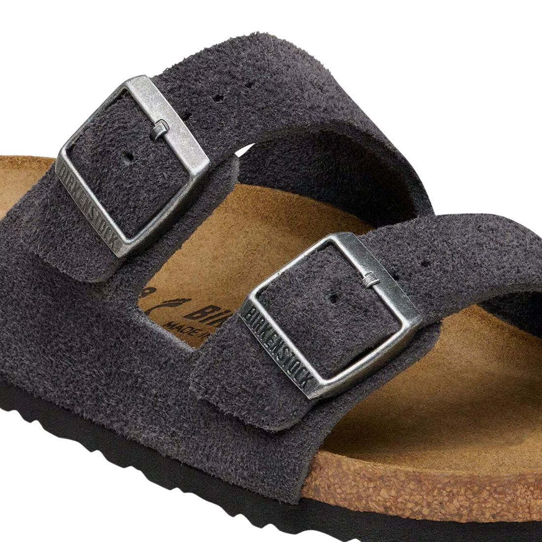 Birkenstock Arizona – Sandalo in Pelle Scamosciata con Dettagli Coordinati