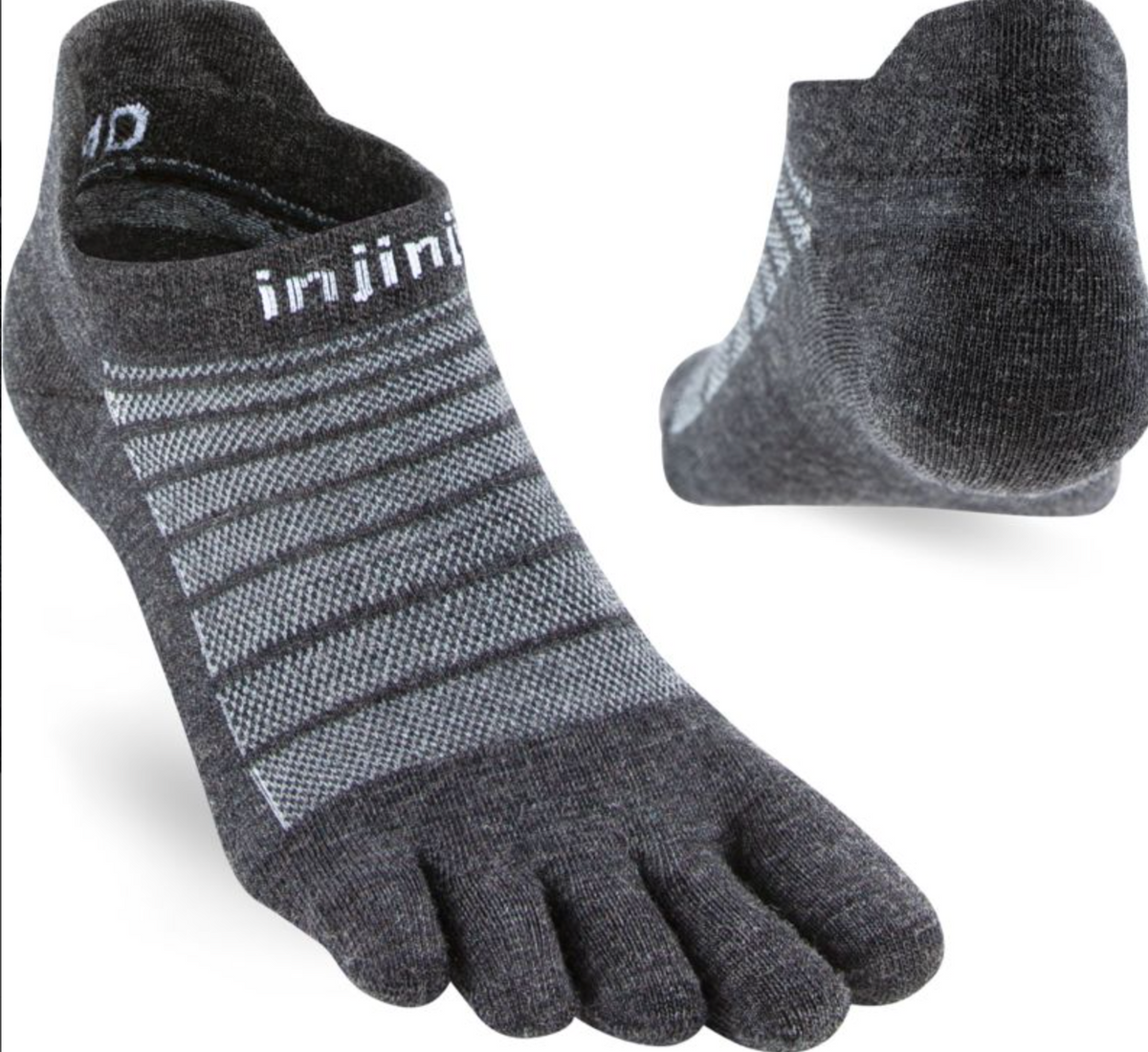 Injinji Run Lightweight No-Show Lana Merino – Calze a Cinque Dita All-Season
