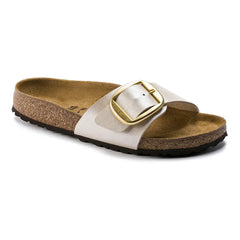 Birkenstock Madrid Big Buckle pearly white