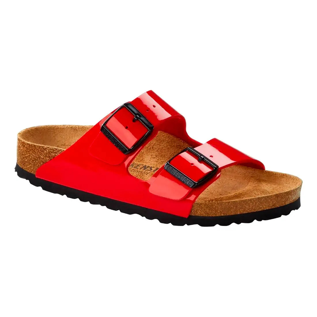 Birkenstock Arizona patent cherry