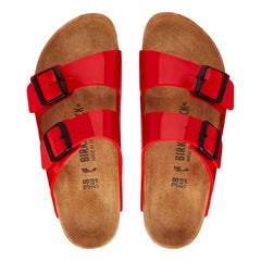 Birkenstock Arizona patent cherry