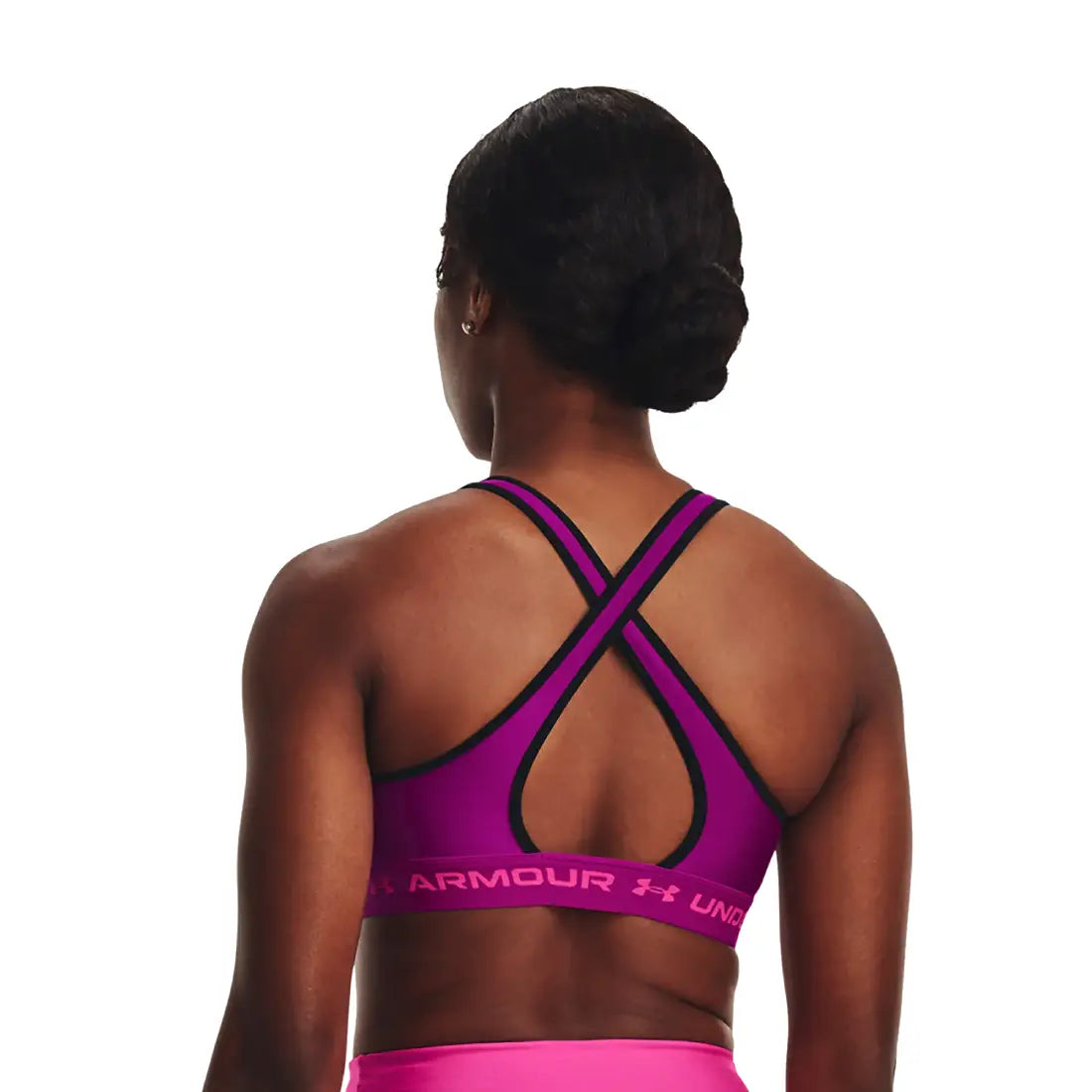 Top Under Armour Cross Back Mid Donna