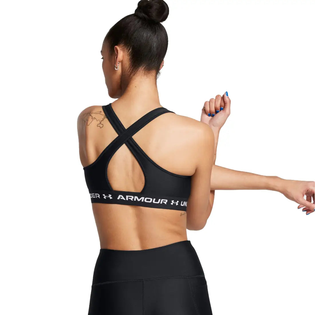Top Under Armour Cross Back Mid Donna