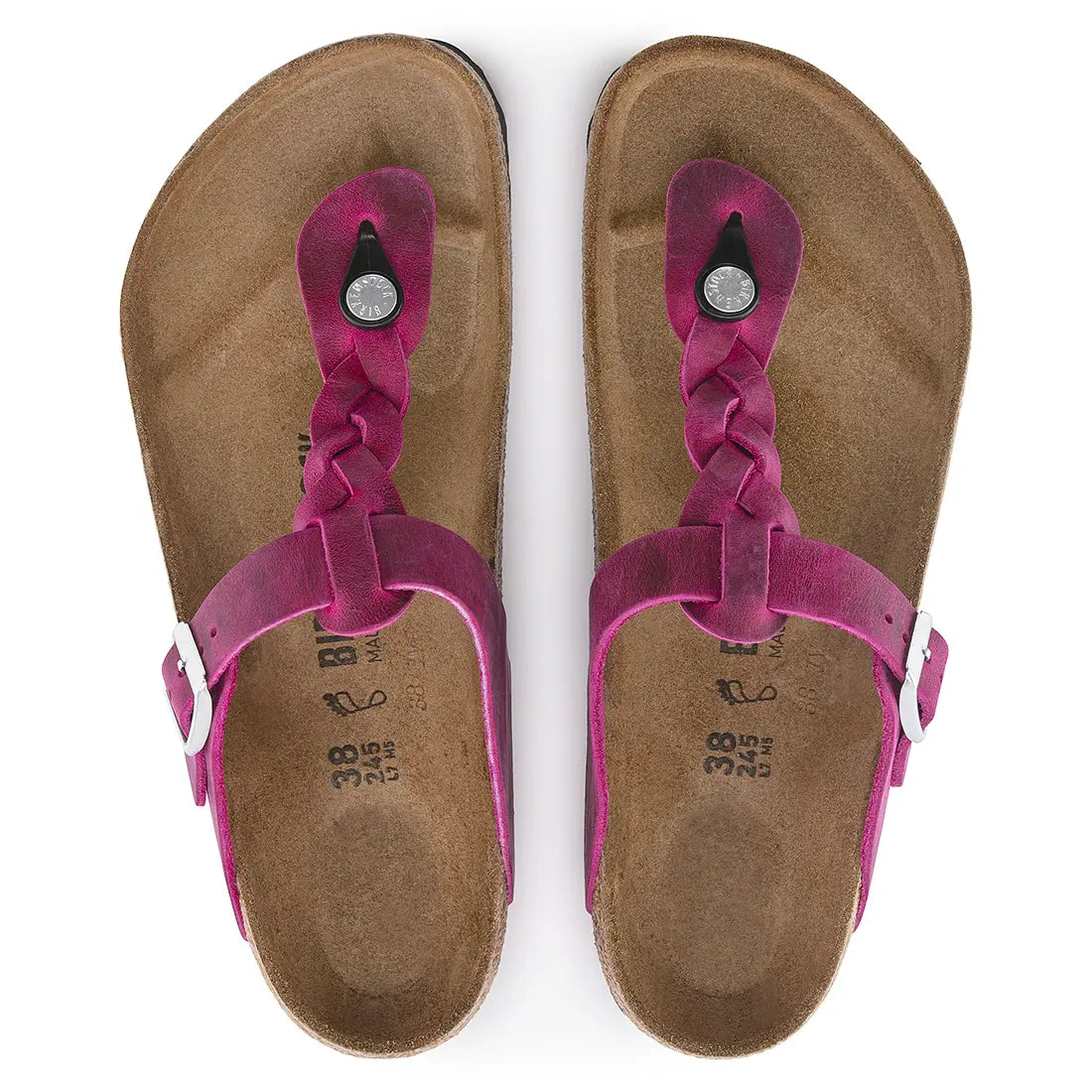 Birkenstock Gizeh braided festival fuchsia