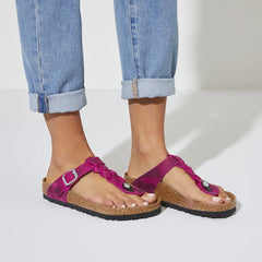 Birkenstock Gizeh braided festival fuchsia