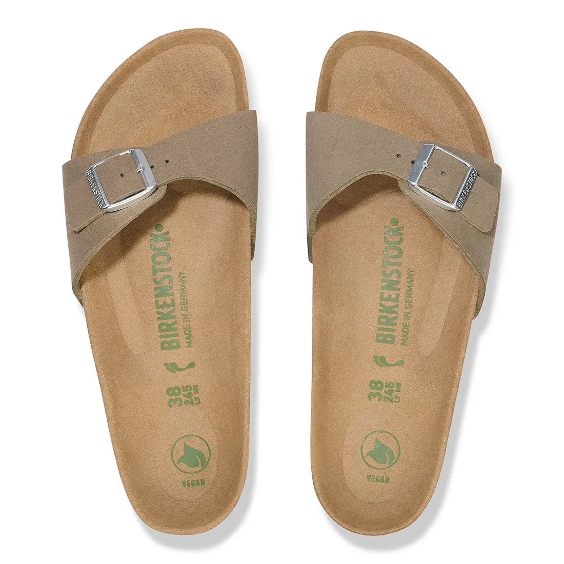 Birkenstock Madrid gray taupe vegan