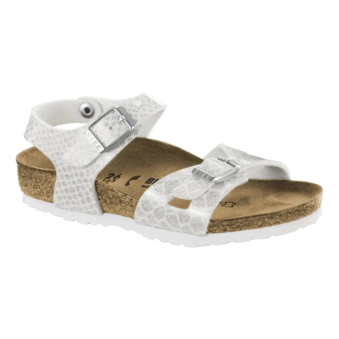 Birkenstock Rio magic snake white Bambina