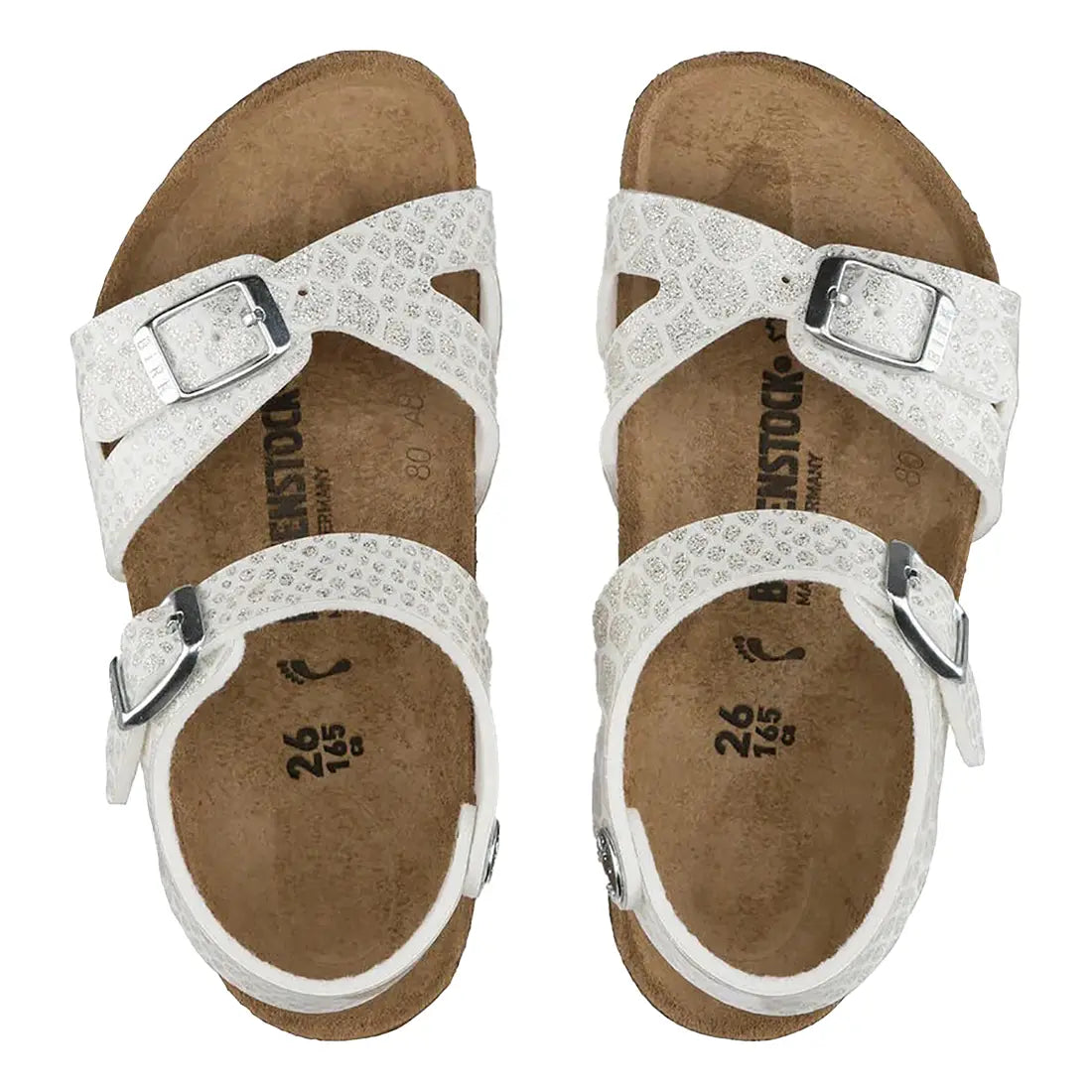 Birkenstock Rio magic snake white Bambina